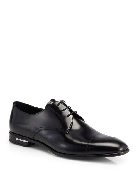 prada spazzolato leather derby shoes|prada spazzolato saffiano leather.